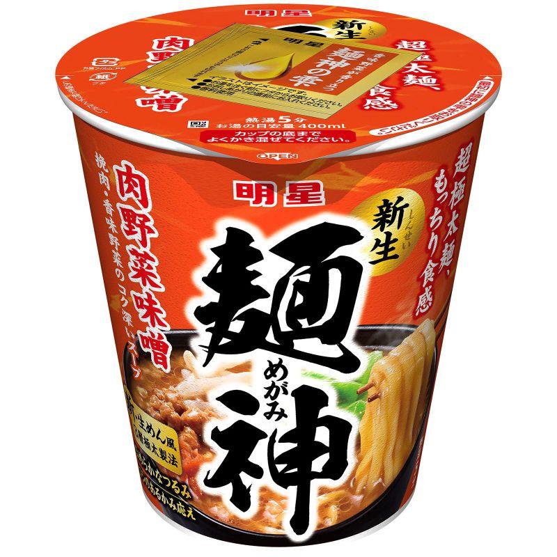 明星 麺神カップ 肉野菜味噌100g ×12個