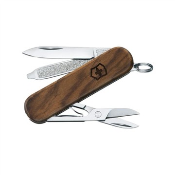 (預購) Victorinox 瑞士維氏 Classic SD Wood 5用 58mm 核桃木瑞士刀/軍刀 1st (VI1030)