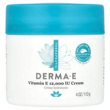 DERMA E, 維生素 E 乳霜，12,000 國際單位，4 盎司（113 克）