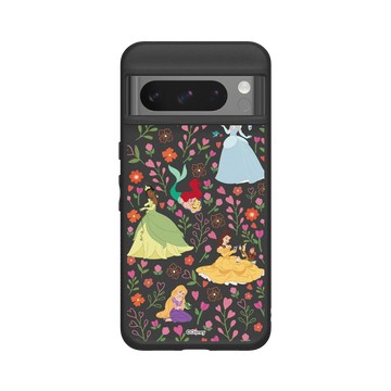 Pixel 8 Pro SolidSuit 黑 - 迪士尼-公主系列 Disney Princess - 迪士尼公主 - 公主與花