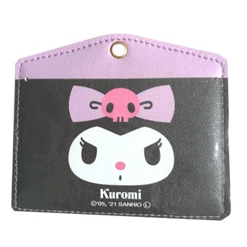 asdfkitty*庫洛米 大臉 票卡套 證件套 悠遊卡套 卡片套-日本正版商品