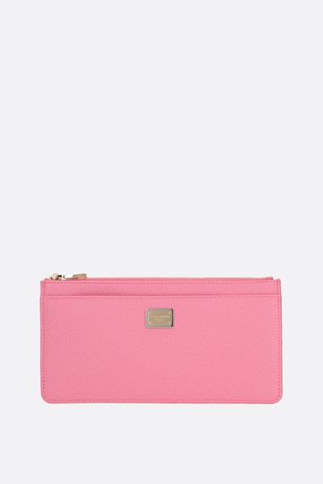 DOLCE & GABBANA logo-detailed Dauphine leather card case Woman