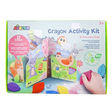 AVEnIR 樹葉蠟筆著色套裝 12色 Go Picnic Crayon Activity Kit  1組