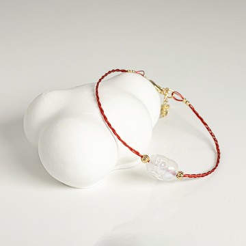 【彩編鋼繩】福運紅繩 | 白月光貔貅