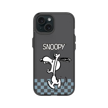 iPhone 15 Clear 酷墨灰 - 史努比 Snoopy - 吶喊