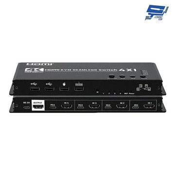 昌運監視器 hd-kvm401hq 1080p hdmi kvm四進一出影像分割器