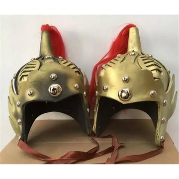唐裝頭盔 成人兒童戲劇服裝道具 影視影樓古裝 將軍士兵帽子盔甲