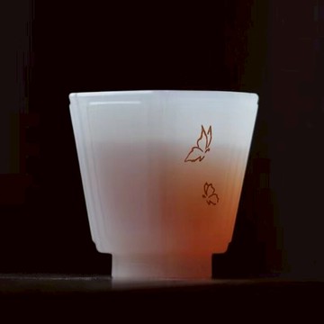 云窩畫宮屏杯琉璃品茗杯輕奢高檔功夫茶具喝茶小茶杯聞香杯個人杯