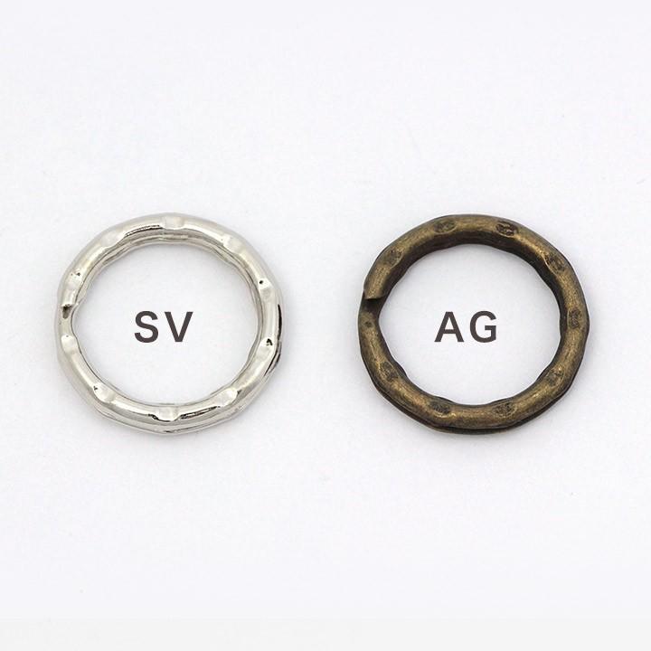 二重リング 20mm SV AG 6ヶ｜アクセサリー金具 丸カン パーツ 二重カン ハンドメイド トーカイ