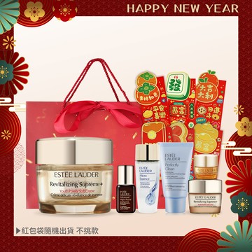 ESTEE LAUDER 雅詩蘭黛 年輕無敵煥采新年組[潔面乳+原生露+特潤+眼霜+膠原霜]