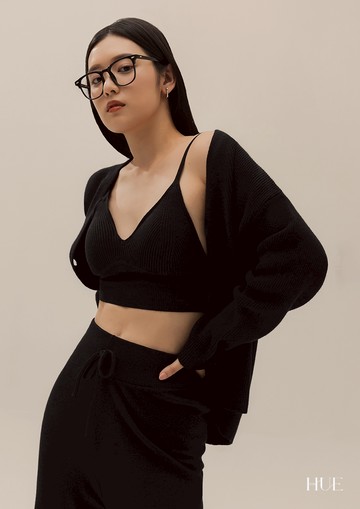 HUE 重磅輕膚附墊針織背心