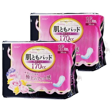 ELLEMOI 女用 失禁棉墊 30cm 16片 170cc  2包