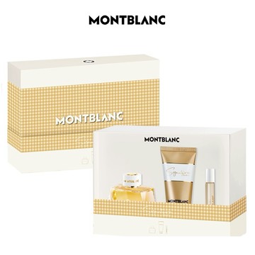 領券再折177【MONTBLANC 萬寶龍】永恆之金淡香精禮盒(淡香精90ml+7.5ml+身體乳100ml.附紙袋)[快速出貨]