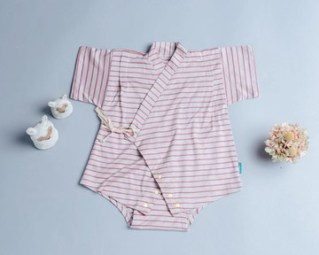 包屁甚平-中薄9 手作 甚平 嬰兒 嬰幼兒 寶寶 包屁衣和服 禮盒新