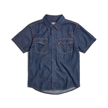 EDWIN｜男裝｜經典短袖牛仔襯衫