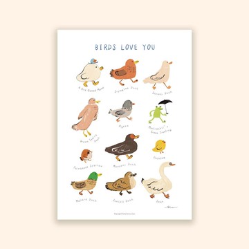 複製畫 / Birds Love You