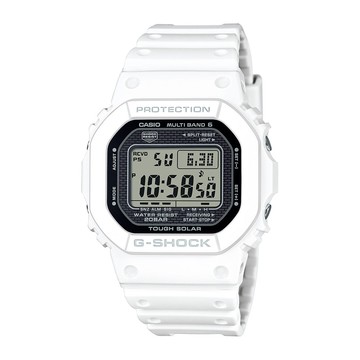 【CASIO 卡西歐】G-SHOCK 電波 太陽能電力 日本製造 經典方型 亮白 GW-5000HS-7_42.8mm