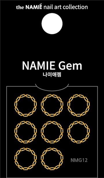 【專業用】NAMIE Gem 美甲裝飾藝術貼紙 Normal Metallic 12