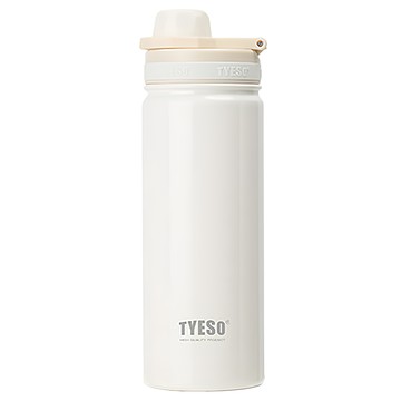 TYESO 泰碩 馬卡龍不鏽鋼雙層運動保溫杯水壺 鋼琴烤漆款  750ml  1個  白色