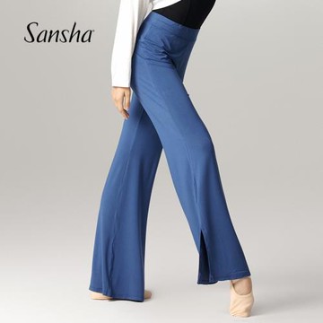 Sansha 三沙現代舞褲子形體舞蹈褲女寬松民族舞中國舞直筒練功褲