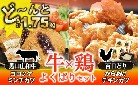 牛×鶏よくばりセット 1.75kg(10-62)