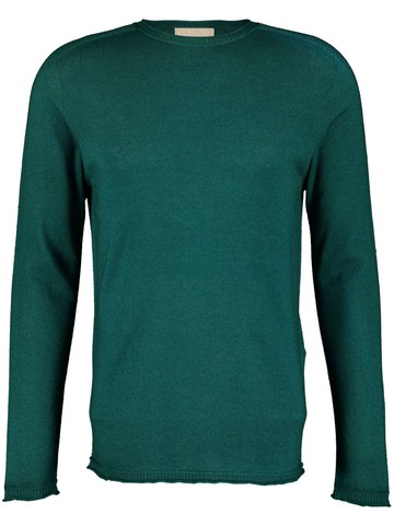 120% Lino - crew-neck linen jumper - men - Linen/Flax - XXL - Green