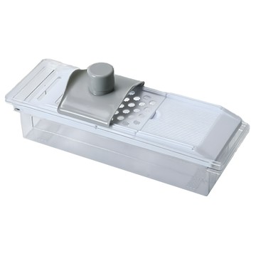 Pearl Life 珍珠金屬 Vegi Live寬刨絲器 附接收盤  藍色 + 透明色  1個