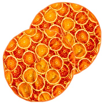 百特兔 果漾圓型擦手巾 50cm  顏色隨機  2條