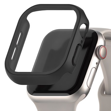 Sinjimoru 9H全包覆一體式SF塗層保護殼  1個  黑色  Apple Watch 10 42mm