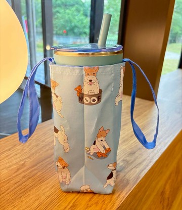 Wirefoxterrier 剛毛獵狐梗 單/雙杯飲料提袋