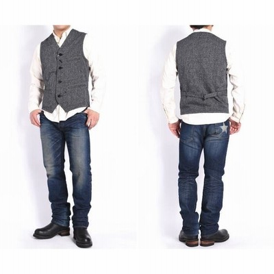 Sugar Cane ベスト 9oz. ブラックコバート ワークベスト SUGAR CANE シュガーケーン 9oz. ブラックコバート ワークベスト