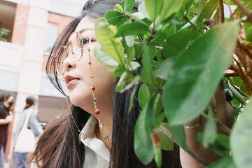 穀雨春歌眼鏡項鏈三用戴法