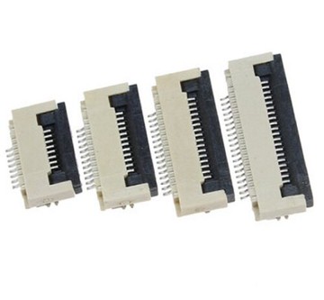 FFC/FPC連接器 0.5mm間距 下接翻蓋式 6P/18P/20P/24P/32P/40P/60P/80P 排線插座 扁平軟排線連接器 電纜插座-10入/包(含稅)【佑齊企業 iCmore】