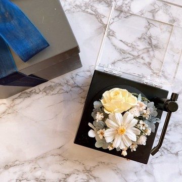 【音樂花禮】永生花音樂盒藍芽喇叭、藍芽音樂、情人節禮物