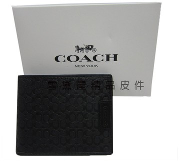 coach 短皮夾男仕短夾國際正版保證進口防水防刮皮革二折主袋品證購證盒塵套提袋
