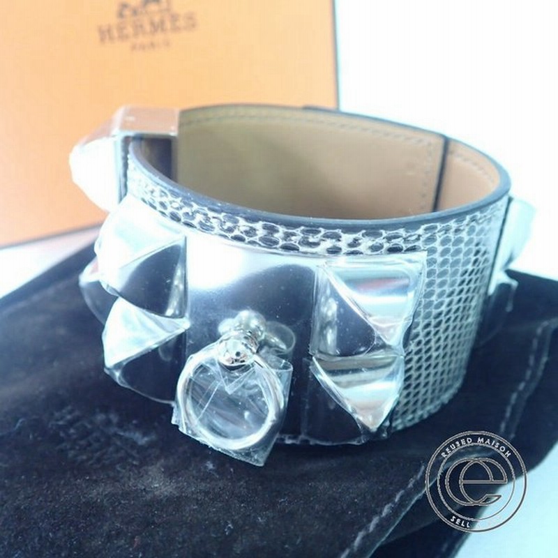 新品未使用展示品 伊勢丹新宿購入 Hermes エルメス メドール コリエ ド シアン オンブレ リザード シルバー金具 S X刻 通販 Line ポイント最大0 5 Get Lineショッピング