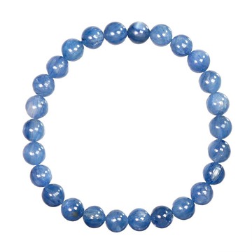 【正佳珠寶】藍晶石 頂級貓眼藍晶 6.8-7.3mm 藍晶石手珠