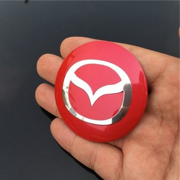 馬自達 專用 輪轂中心蓋貼 56mm 車標貼紙 輪框蓋裝飾 汽車外觀改裝貼 4件組 新款特惠