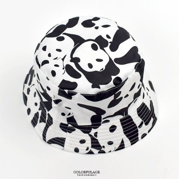 漁夫帽 動物玩味風滿版休閒【NHD34】