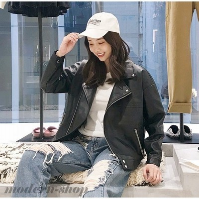 レディースフェイクレザージャケットの通販 11 330件の検索結果 Lineショッピング