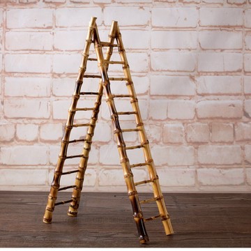 竹鞭杯架瀝水架創意杯架梯子茶杯架杯托步步高升茶具配件廠家直銷