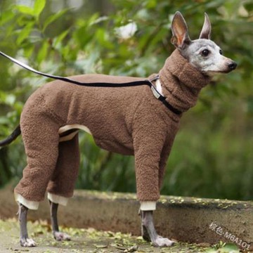 狗狗四腳保暖衣寵物秋冬棉衣小靈緹惠比特細犬柴犬高領珊瑚絨棉服