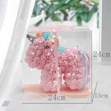 迷你獨角獸組合【花花市集】花花市集 迷你獨角獸永生花玫瑰花花束 - 粉色