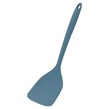 SiliPot 頂級白金矽膠炒菜鏟  90g  88*320*52mm  原產地韓國  灰藍  1支