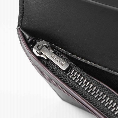コーチ 長財布 COACH 財布 メンズ シグネチャー ブラック系