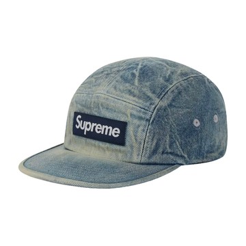 SUPREME WASHED CHINO TWILL CAMP CAP 水洗丹寧 五分割 五分割帽 (FW26H55)