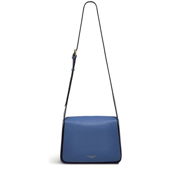 Radley London Womens Leather Westwell Lane Medium Flapover Crossbody - Blue Medium