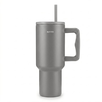 Kinyo 不鏽鋼大容量保溫杯 KIM-3025  灰色  1.2L  1個