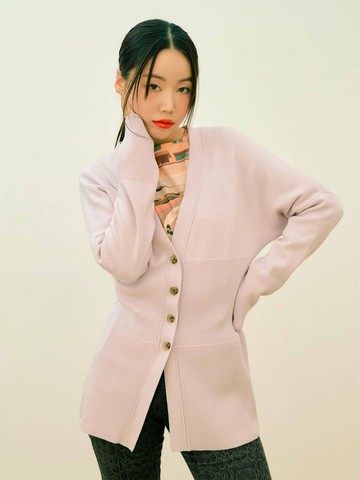 Drop Shoulder Wool Cardigan_2 Colors