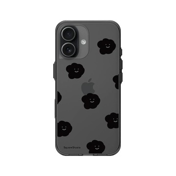 iPhone 17 Clear (相機按鈕) 酷墨灰 - Square Studio 方坊 - 飄浮 Emo